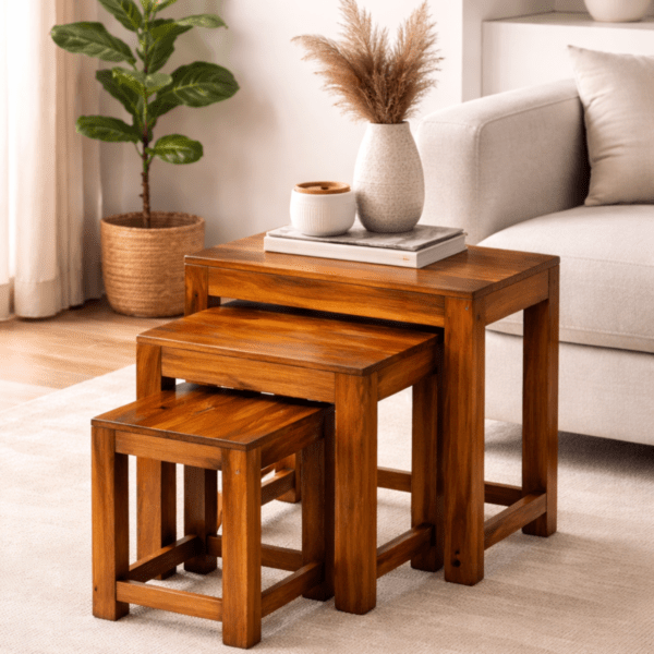 Sheesham Wood Nesting Table Set