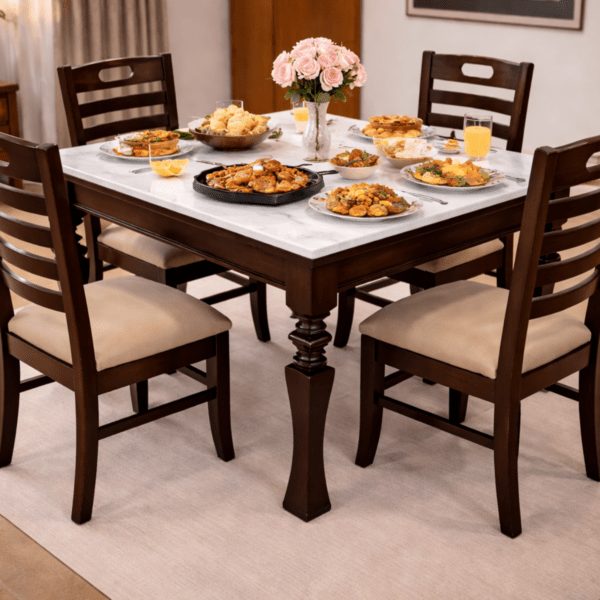 Shagwan 4-seater Dinning Table Set With Digital Glass