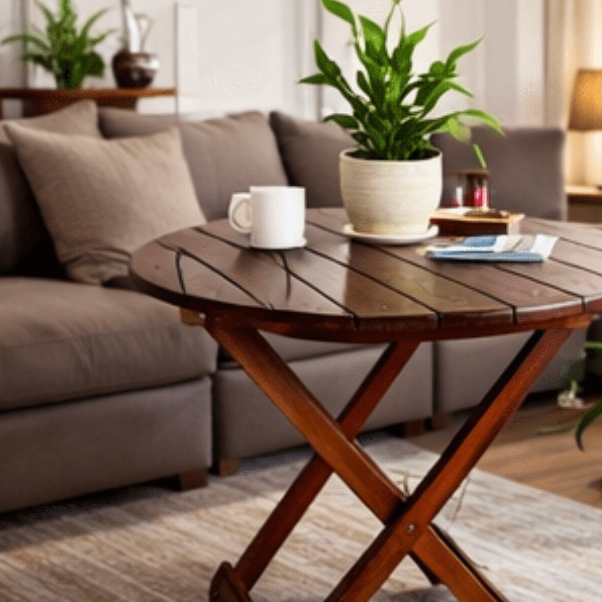Folding Table Sheesham - Image 3