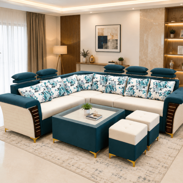 L-shape sofa set,