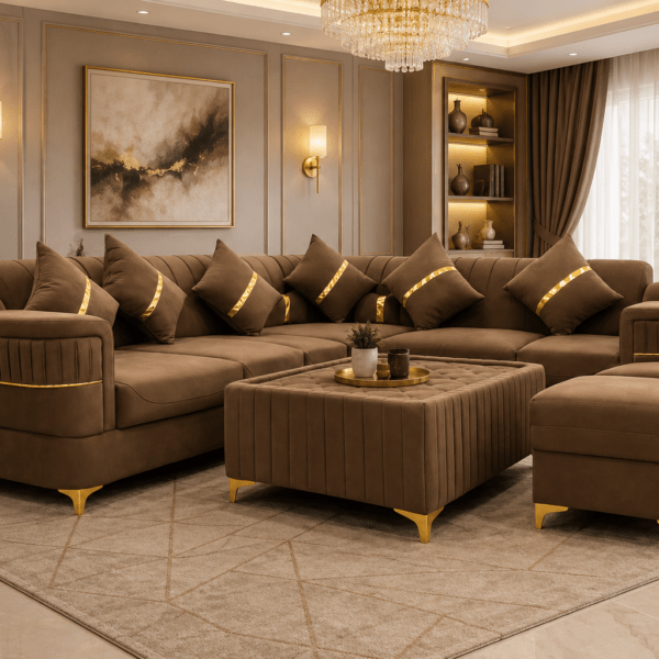 Luxury L-shape sofa set