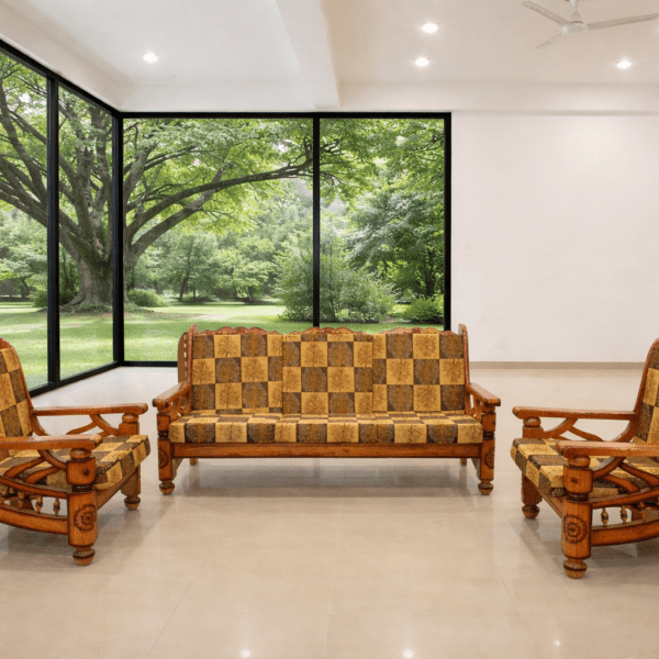 Premium Sheesham wood sofa set