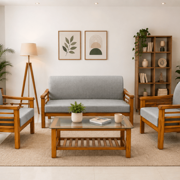 wooden sofa set,