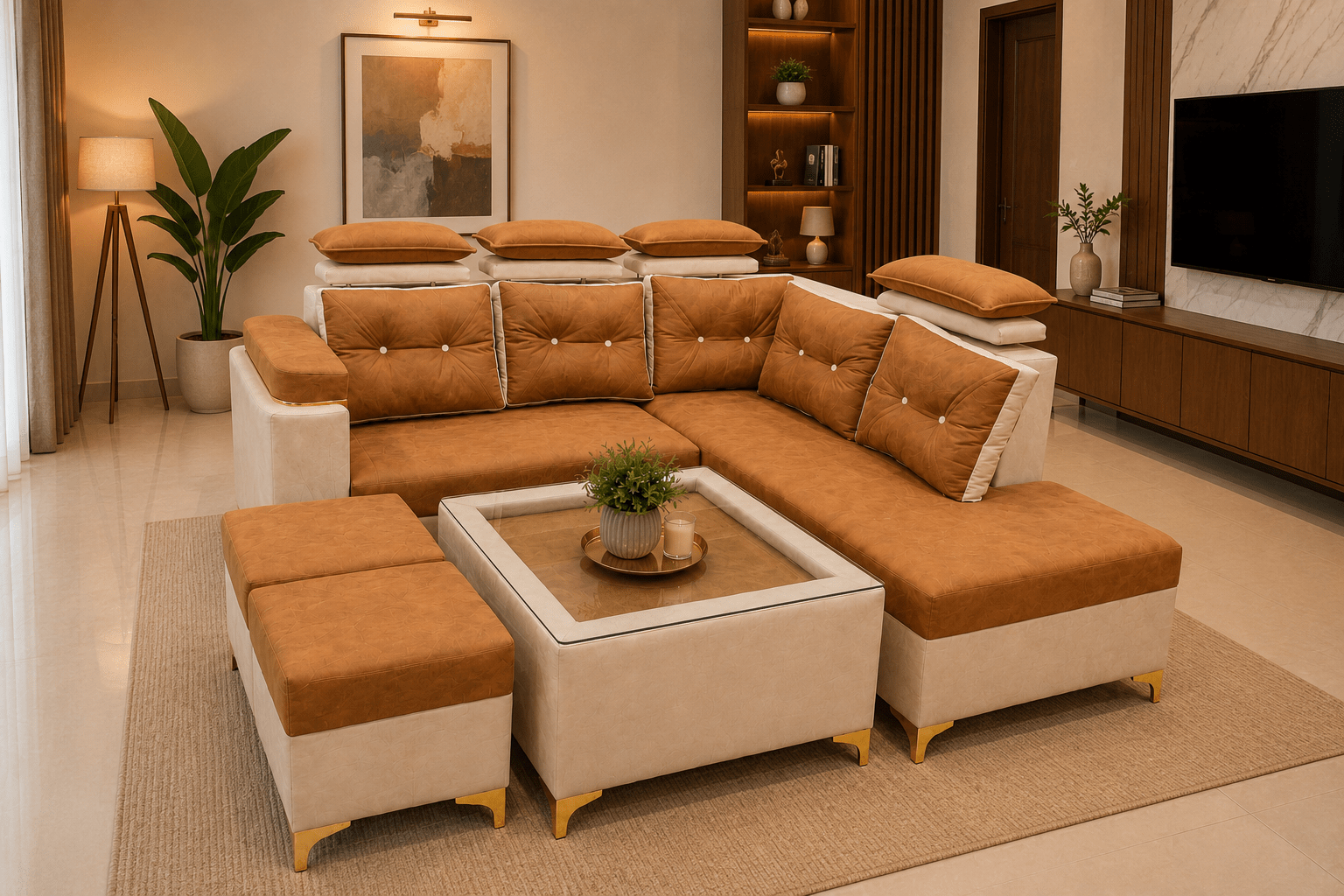 premium L-Shape Sofa Set